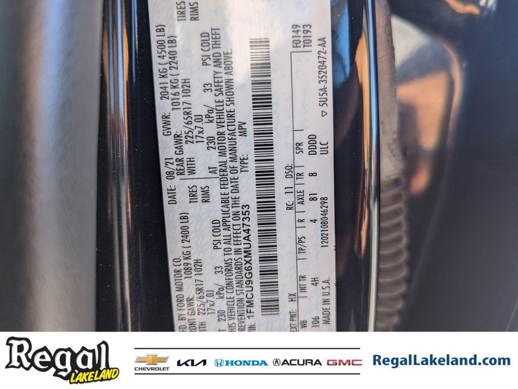 Used 2021 Ford Escape SE w/ Cold Weather Package image 32