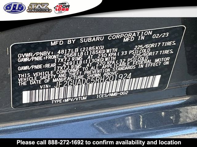 Used 2024 Subaru Crosstrek 2.0i Premium image 18