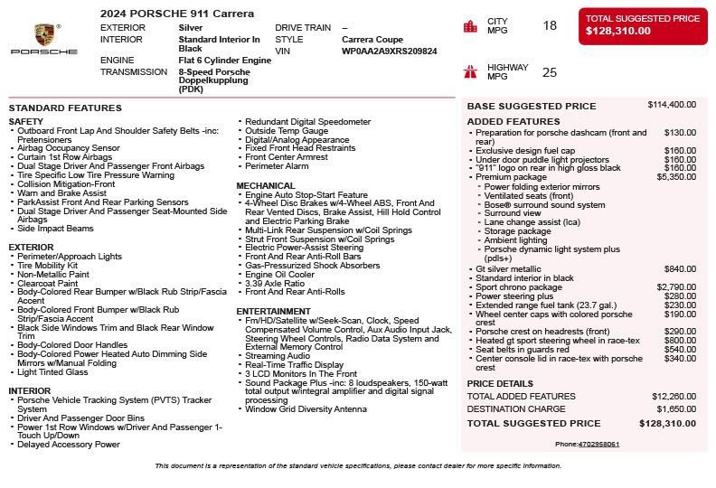 Used 2024 Porsche 911 Carrera RWD image 3