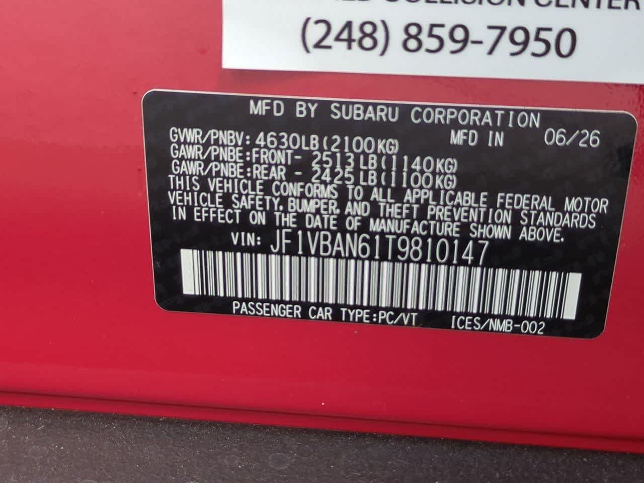 New 2026 Subaru WRX Limited AWD/4WD image 36