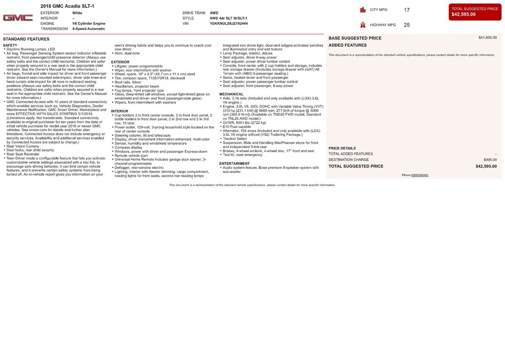 Used 2018 GMC Acadia SLT image 9