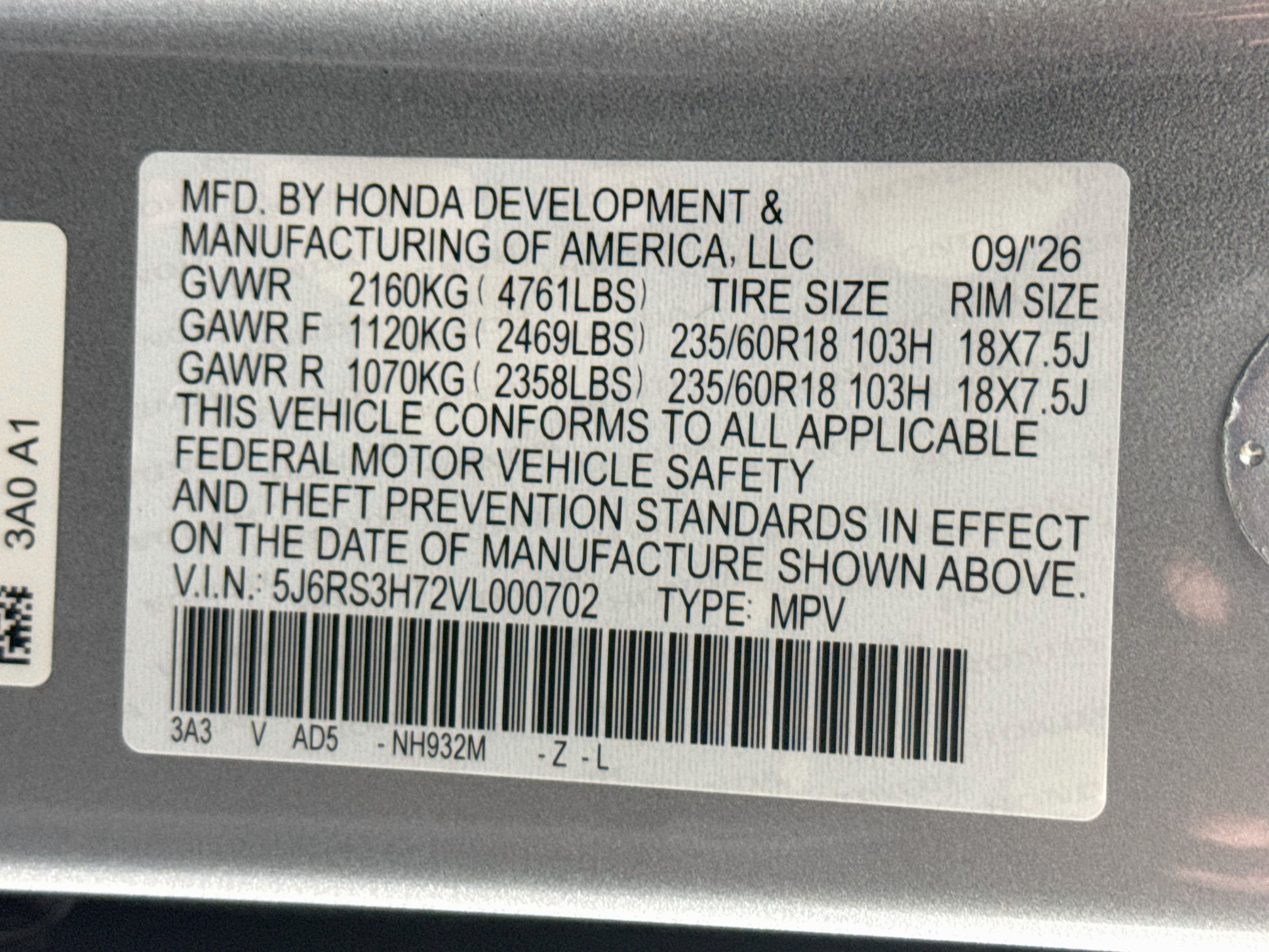 New 2027 Honda CR-V EX-L image 38