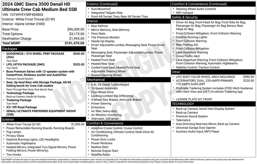 Used 2024 GMC Sierra 3500 Denali Ultimate image 6