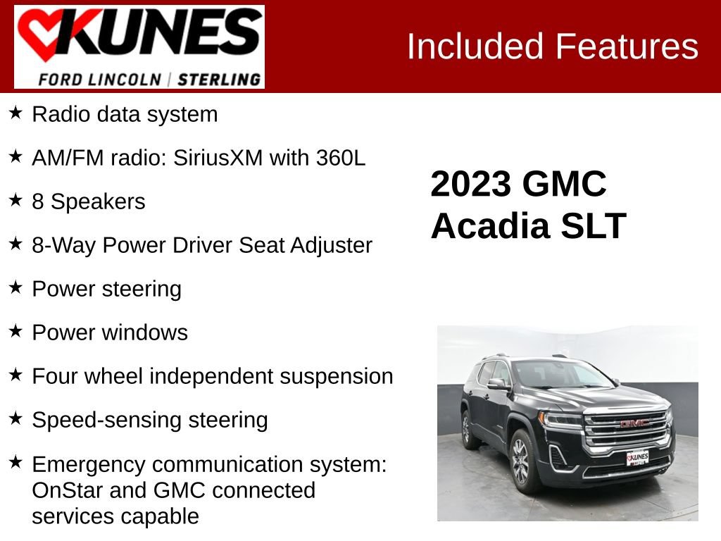 Used 2023 GMC Acadia SLT AWD/4WD image 3