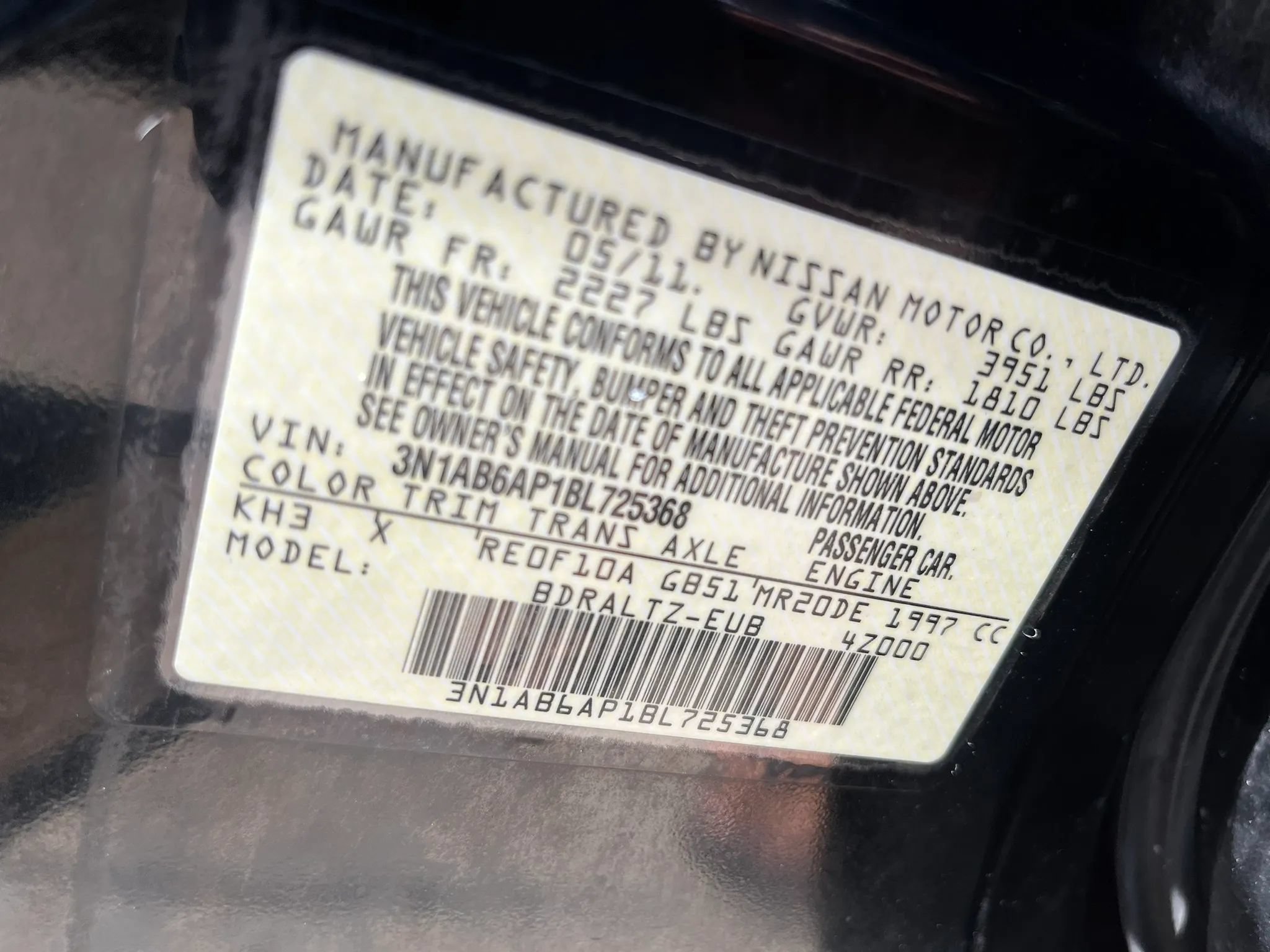 Used 2011 Nissan Sentra 2.0 SR w/ Special Edition Pkg FWD image 15