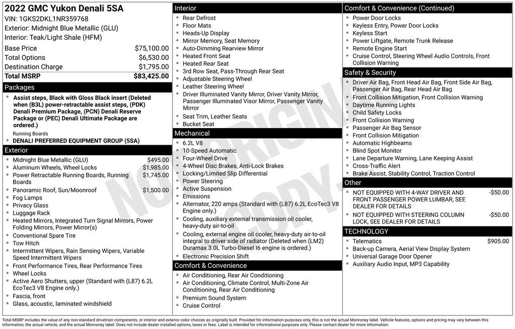 Used 2022 GMC Yukon Denali image 15