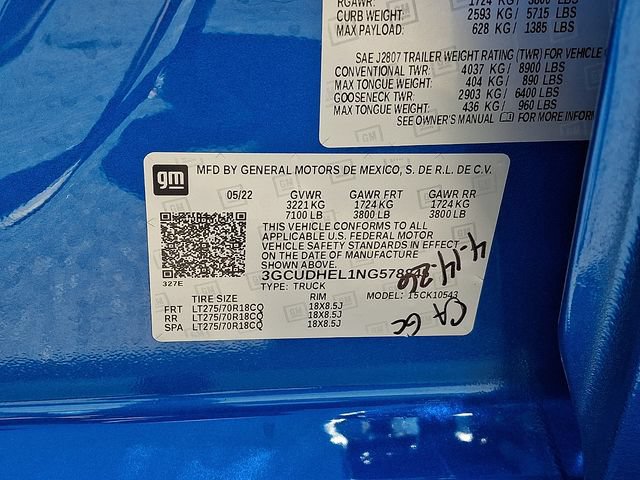 Used 2022 Chevrolet Silverado 1500 ZR2 w/ Technology Package AWD/4WD image 32
