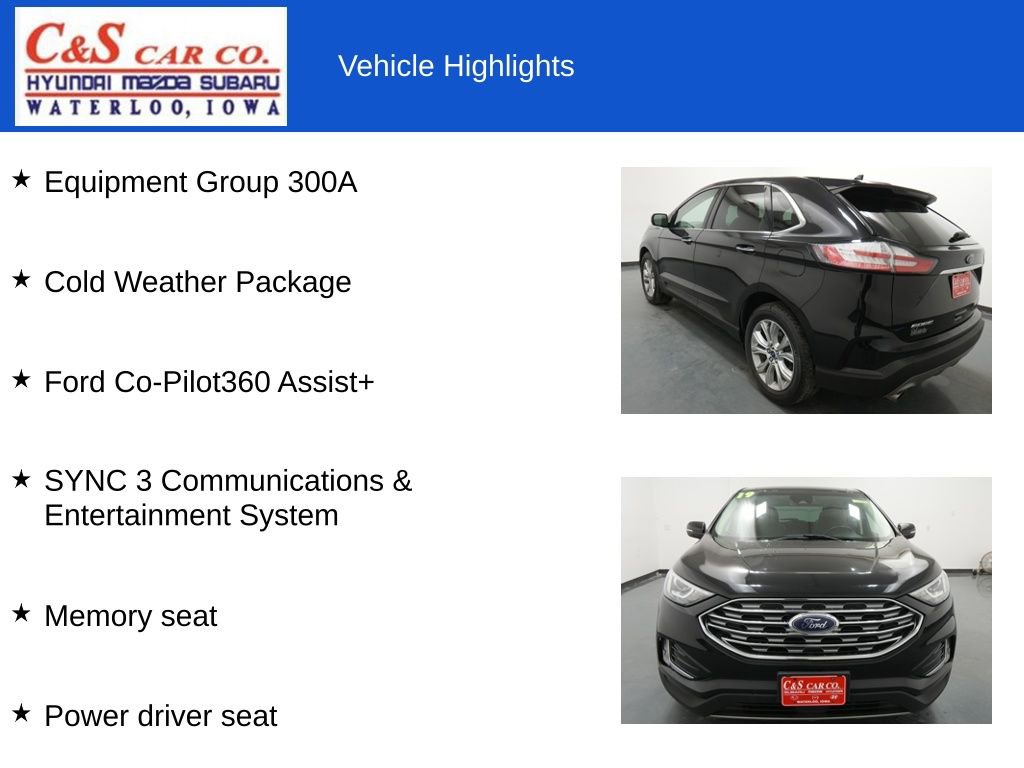 Used 2019 Ford Edge Titanium w/ Cold Weather Package AWD/4WD image 7