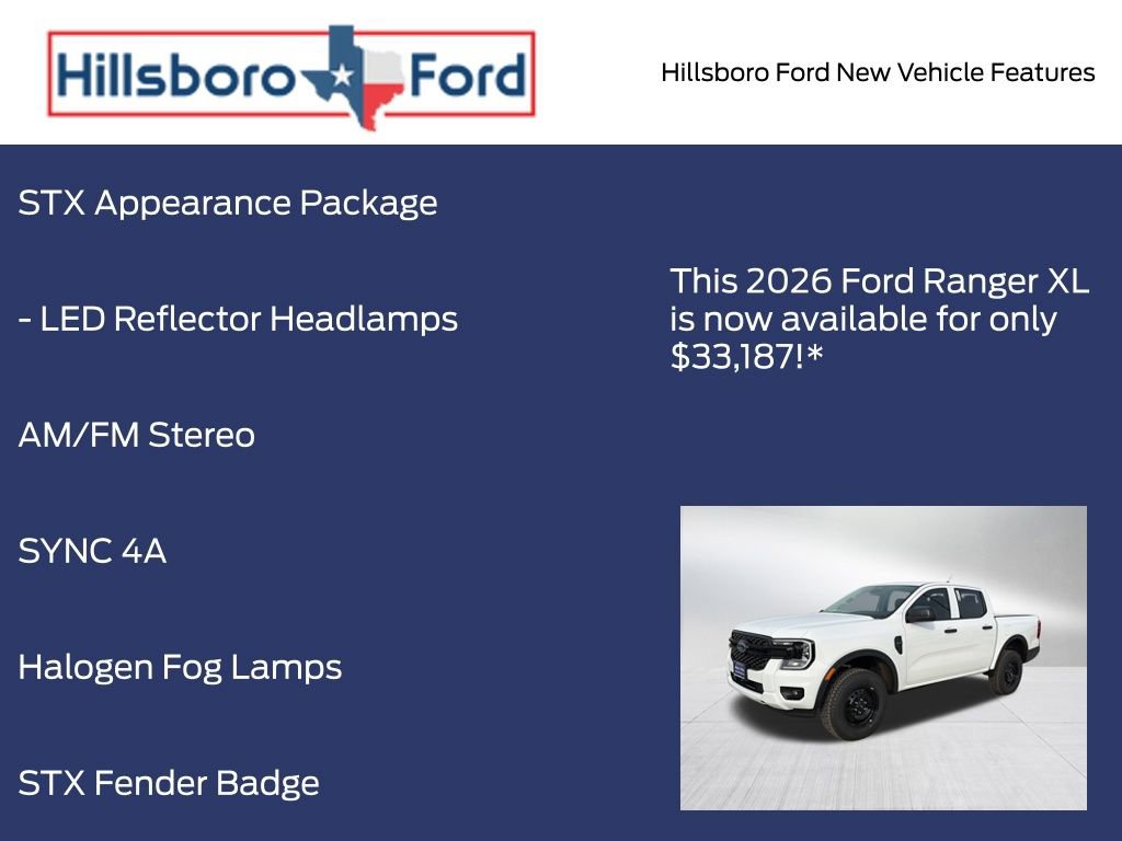 New 2026 Ford Ranger XL w/ Trailer Tow Package RWD image 15