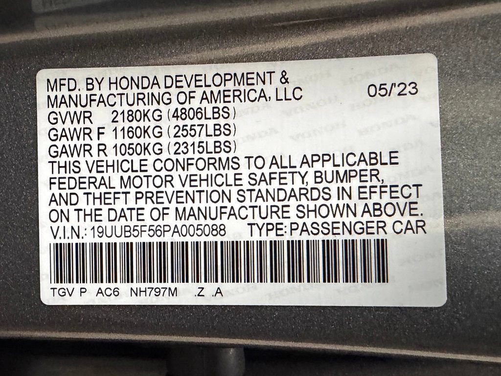 Certified 2023 Acura TLX w/ A-SPEC Pkg FWD image 11