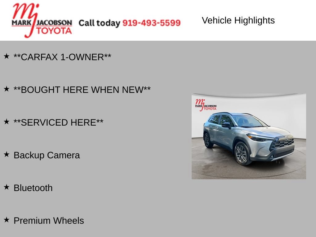 Used 2026 Toyota Corolla Cross XLE w/ Convenience Package FWD image 6