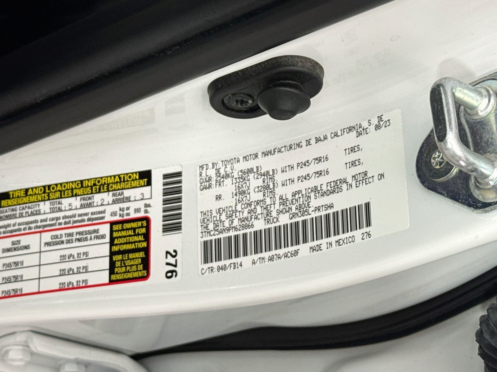Certified 2023 Toyota Tacoma SR AWD/4WD image 26
