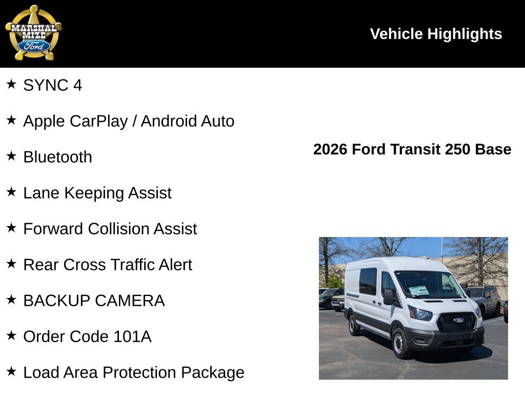 New 2026 Ford Transit 250 148 Medium Roof RWD image 2
