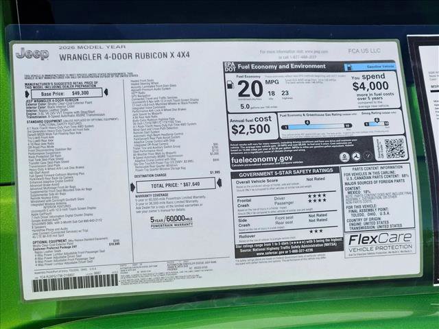 New 2026 Jeep Wrangler Unlimited Rubicon image 17