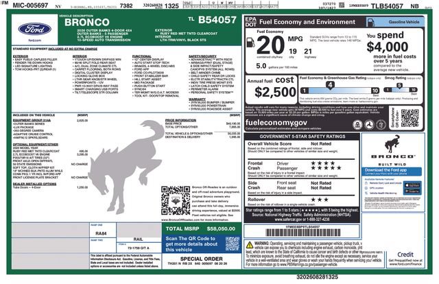 New 2026 Ford Bronco Outer Banks AWD/4WD image 17