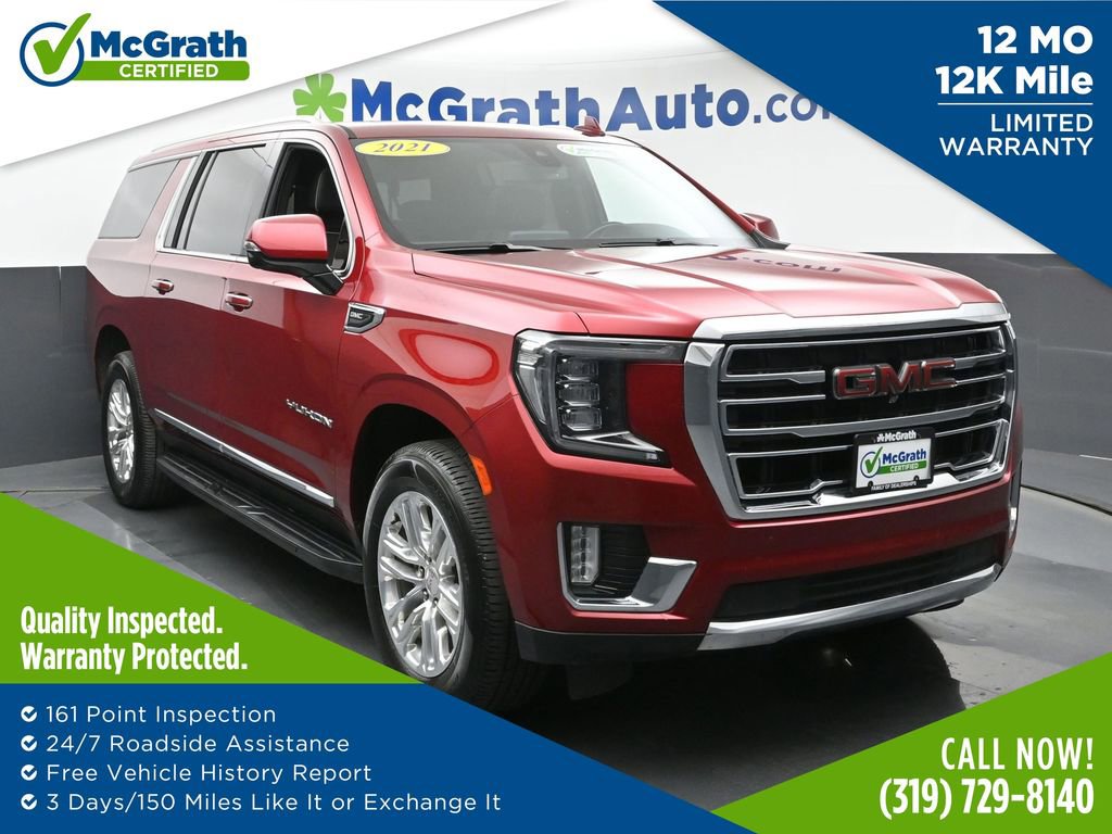 Used 2021 GMC Yukon XL SLT w/ Rear Media and Nav Package