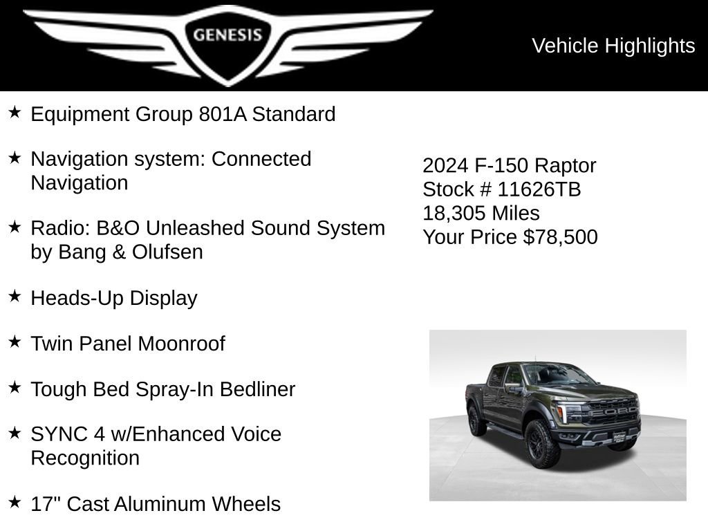 Used 2024 Ford F150 Raptor AWD/4WD image 5