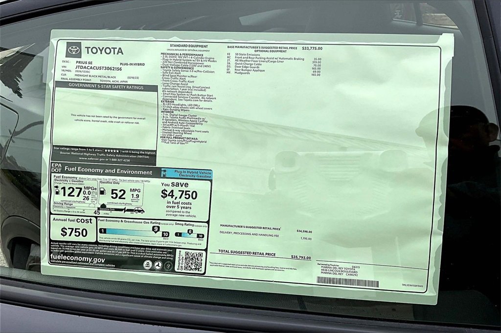 Used 2026 Toyota Prius Plug-In Hybrid image 14