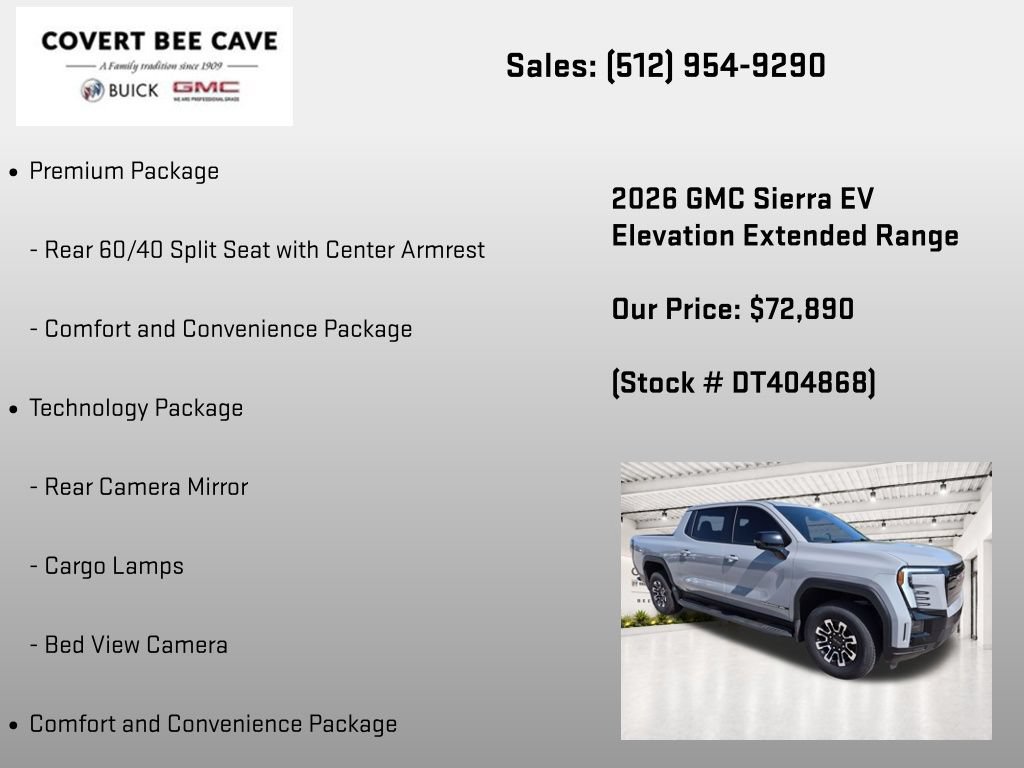 New 2026 GMC Sierra EV Elevation w/ Premium Package AWD/4WD image 20