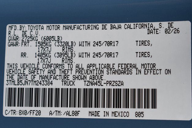 New 2026 Toyota Tacoma SR5 image 15