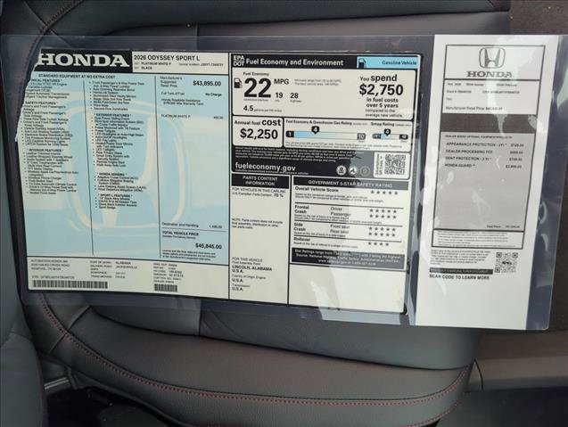 New 2026 Honda Odyssey Sport-L image 23