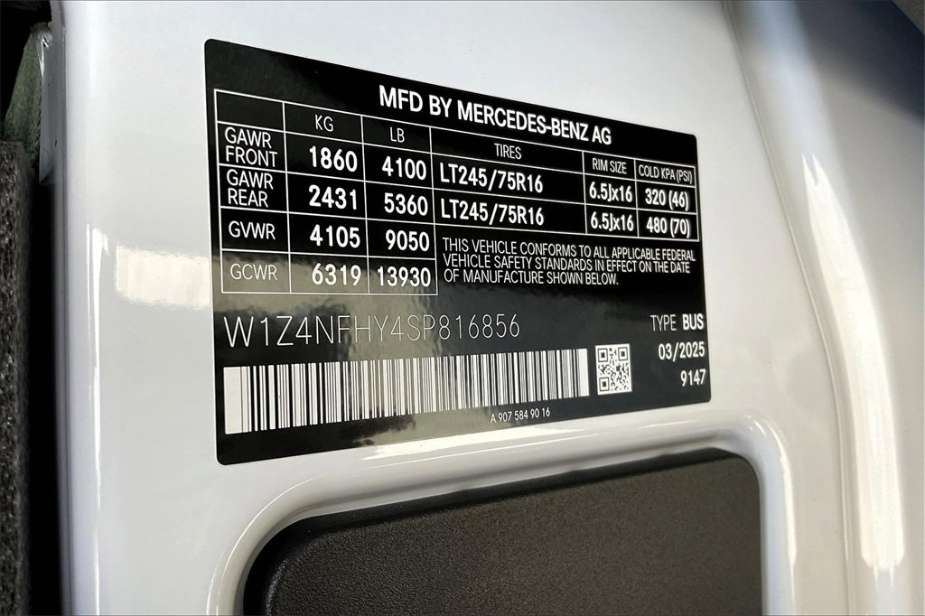 New 2025 Mercedes-Benz Sprinter 2500 image 10
