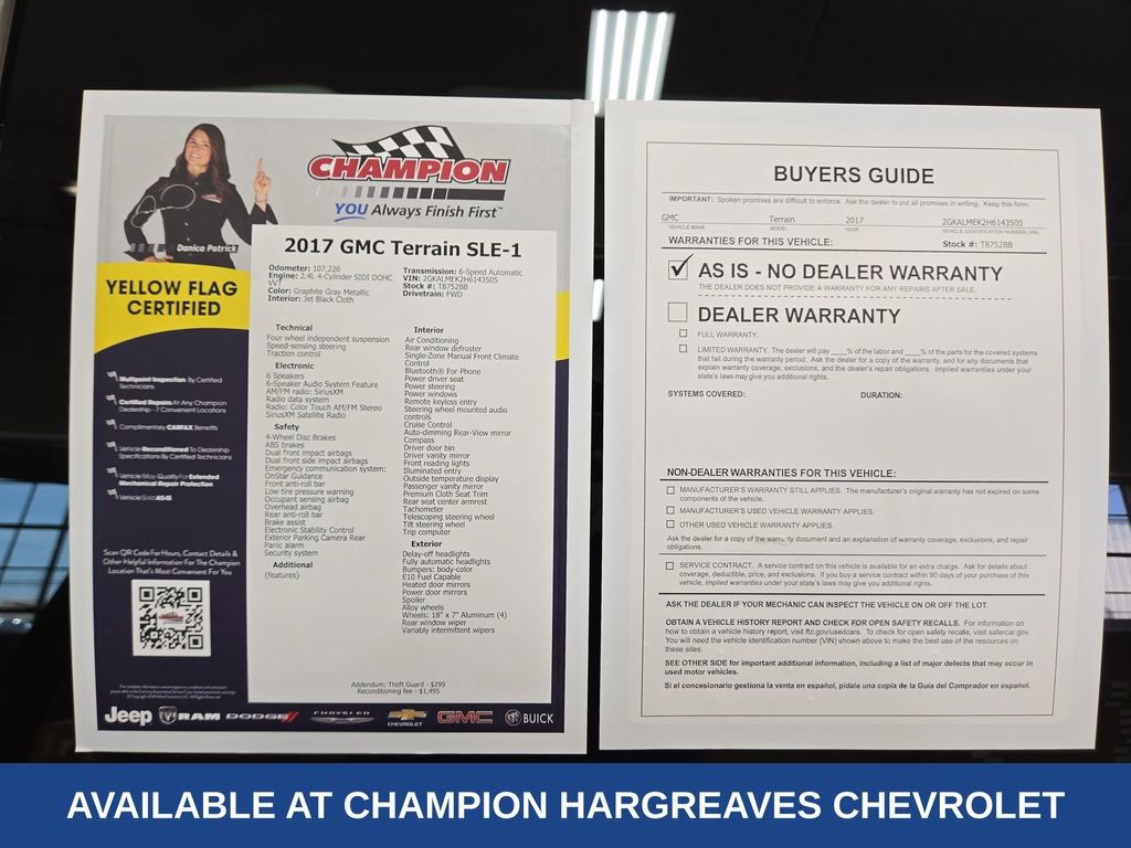 Certified 2017 GMC Terrain SLE FWD image 44