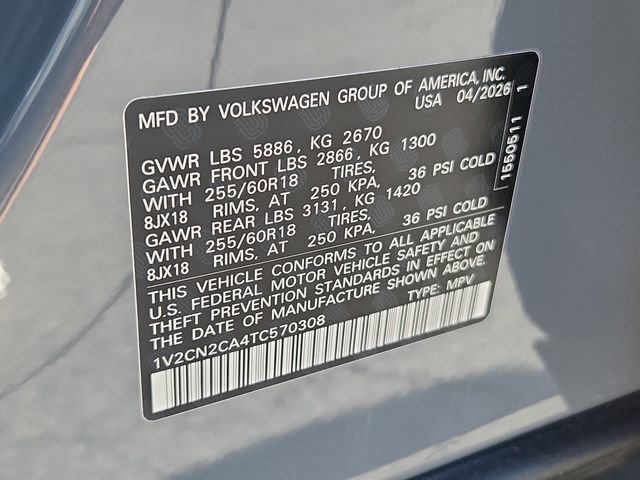 New 2026 Volkswagen Atlas Peak Edition AWD/4WD image 11