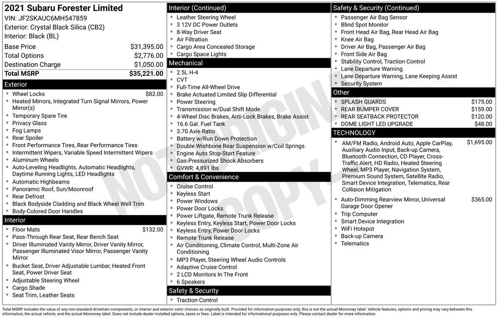 Used 2021 Subaru Forester Limited image 3