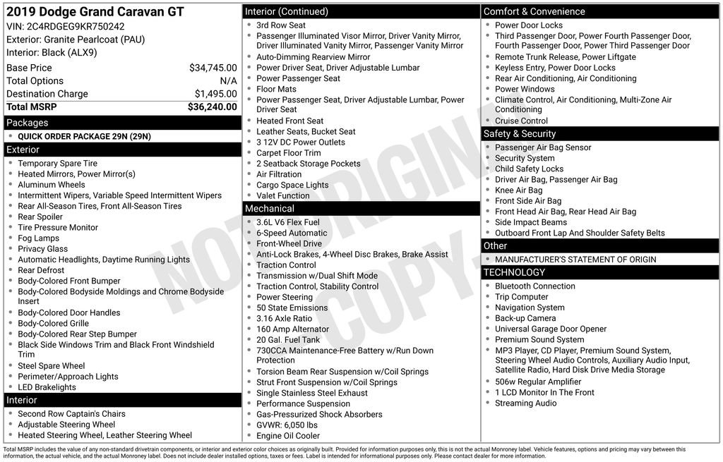 Used 2019 Dodge Grand Caravan GT FWD image 42