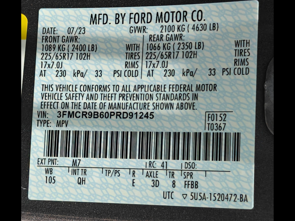 Used 2023 Ford Bronco Sport Big Bend w/ Convenience Package AWD/4WD image 56