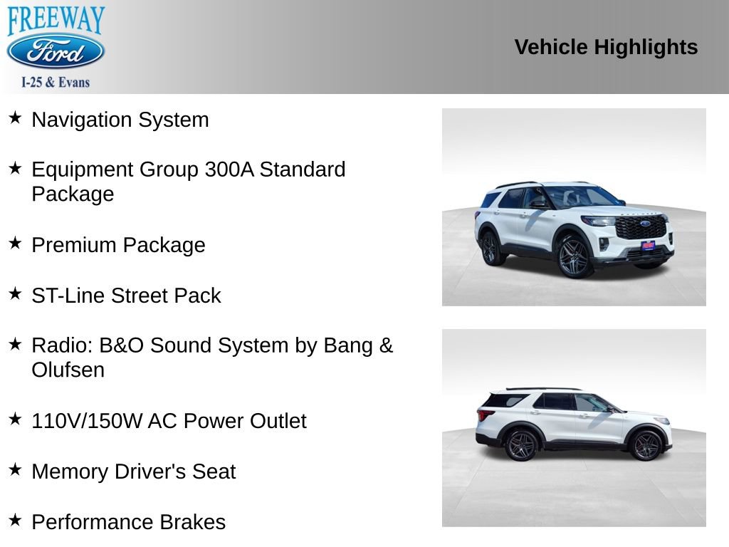 Used 2025 Ford Explorer ST-Line w/ Premium Package AWD/4WD image 2