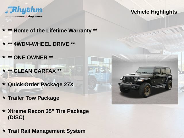 Used 2022 Jeep Wrangler Unlimited Rubicon w/ Xtreme Recon 35" Tire Package AWD/4WD image 5