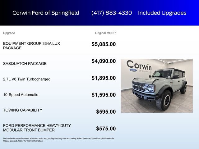 Certified 2022 Ford Bronco Badlands image 6