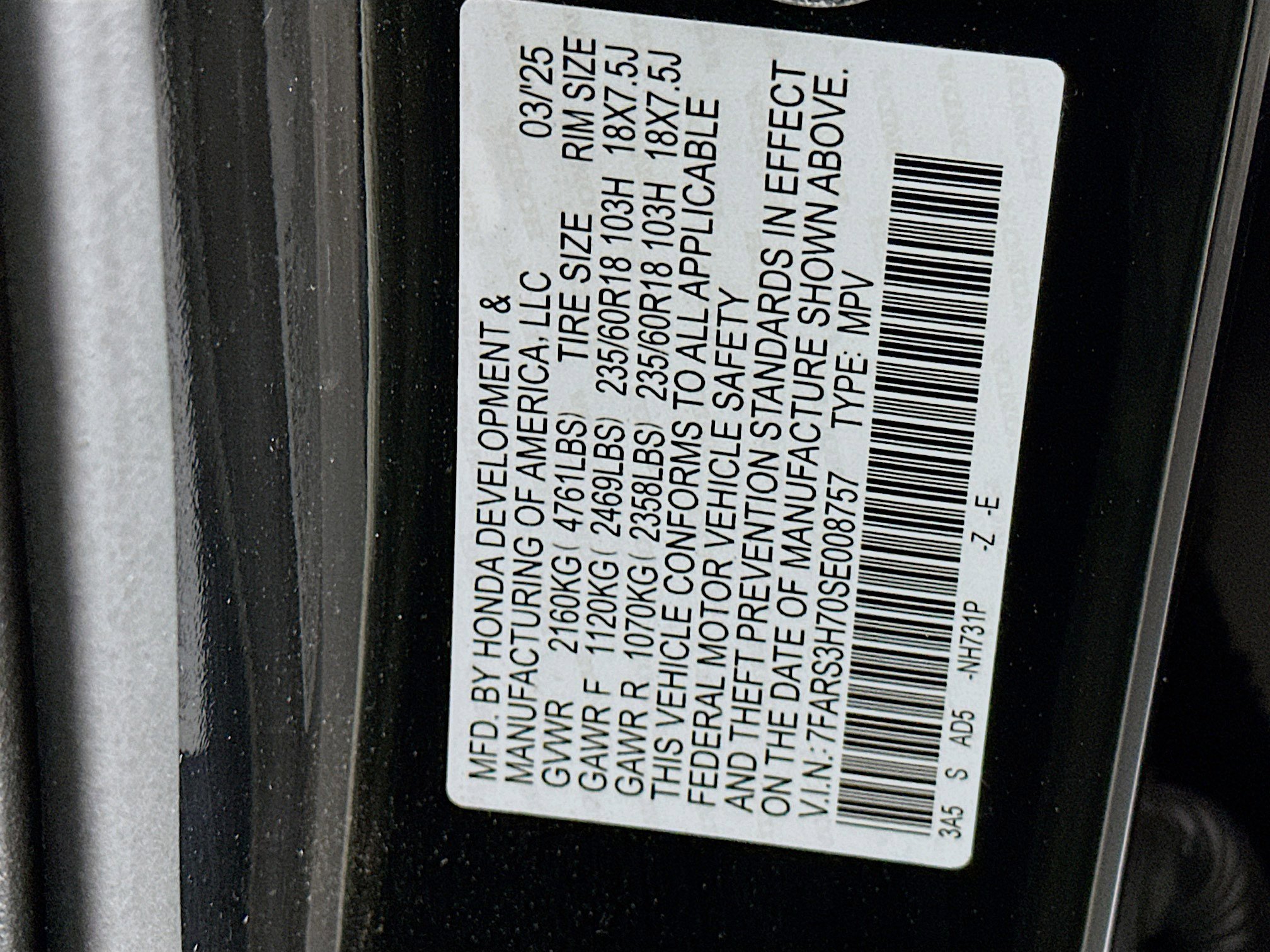 Used 2025 Honda CR-V EX-L image 12