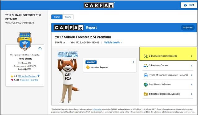Used 2017 Subaru Forester 2.5i Premium AWD/4WD image 12