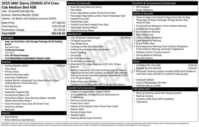 Used 2025 GMC Sierra 2500 AT4 AWD/4WD image 39