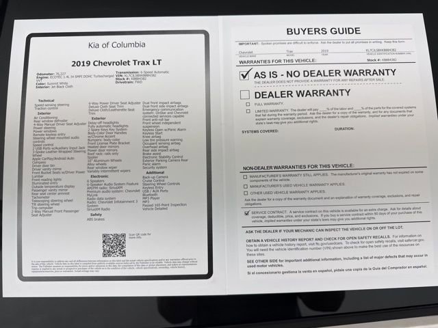 Used 2019 Chevrolet Trax LT w/ LT Convenience Package image 33