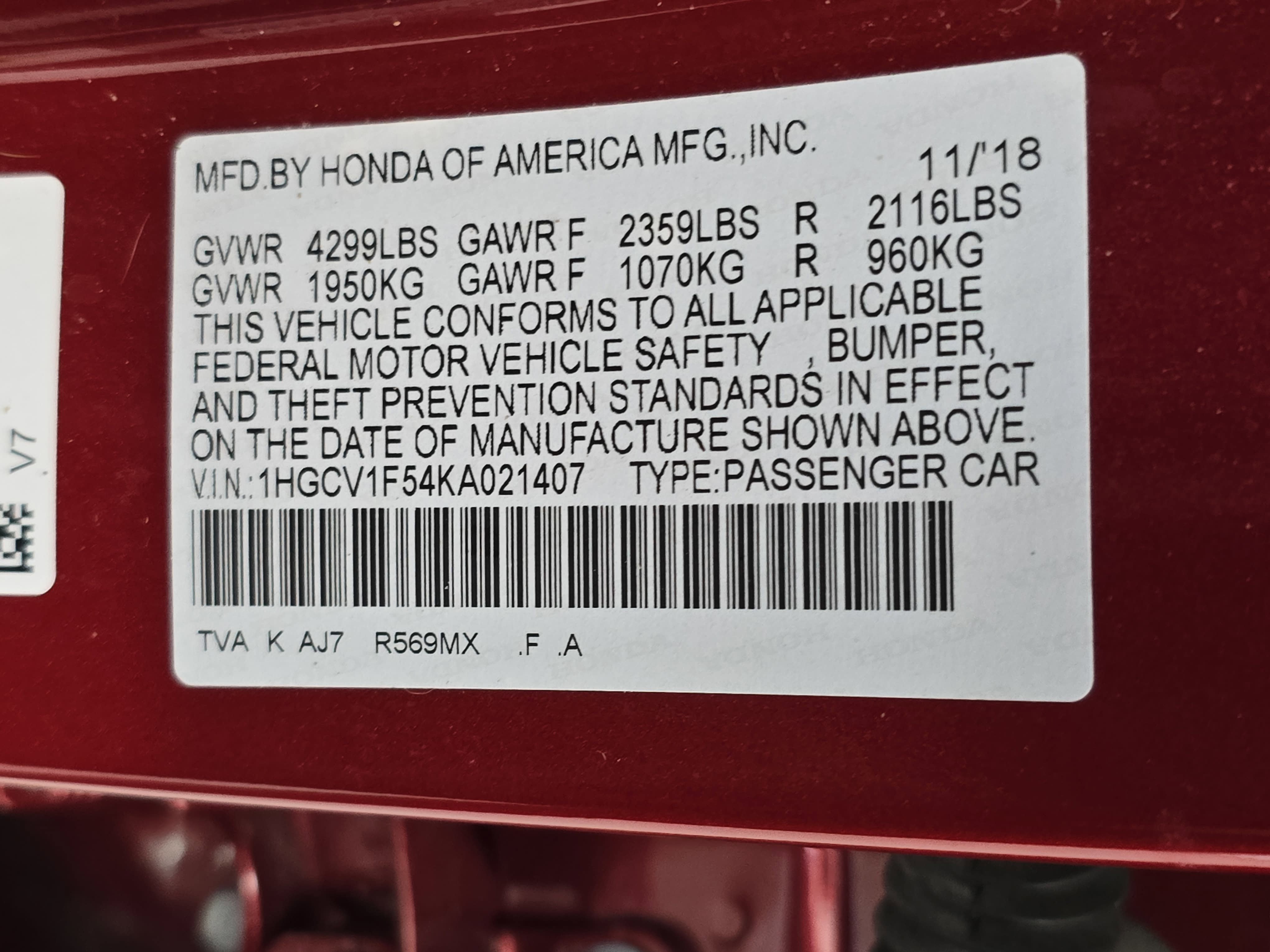 Used 2019 Honda Accord EX-L image 35