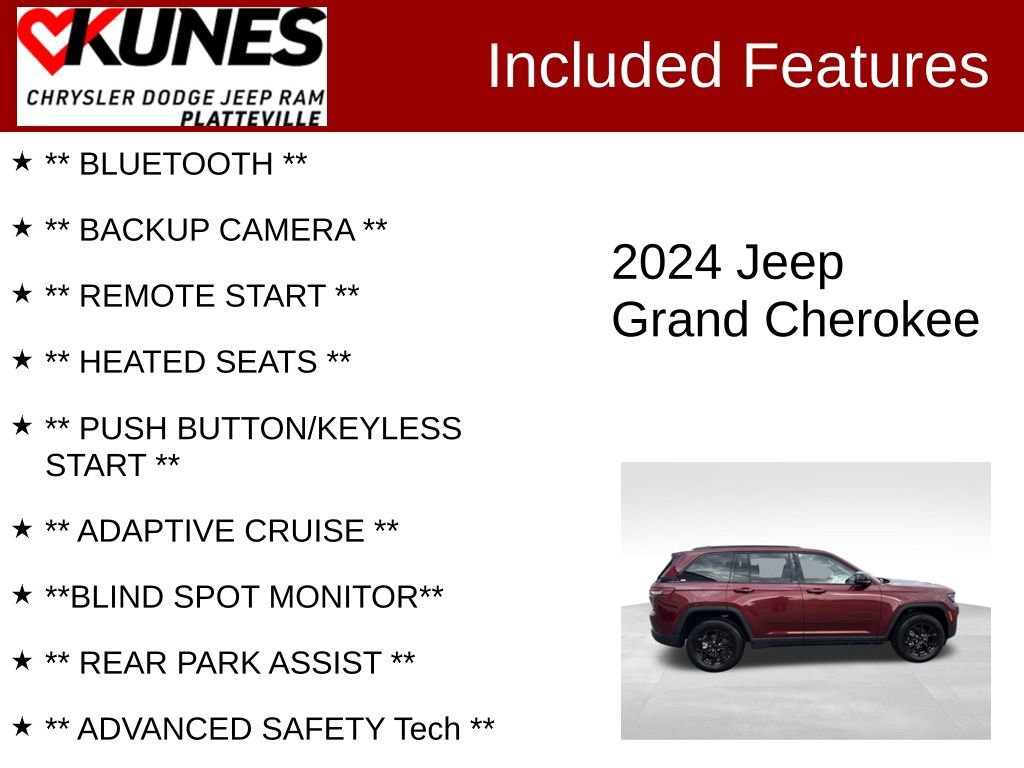 Used 2024 Jeep Grand Cherokee Altitude AWD/4WD image 2