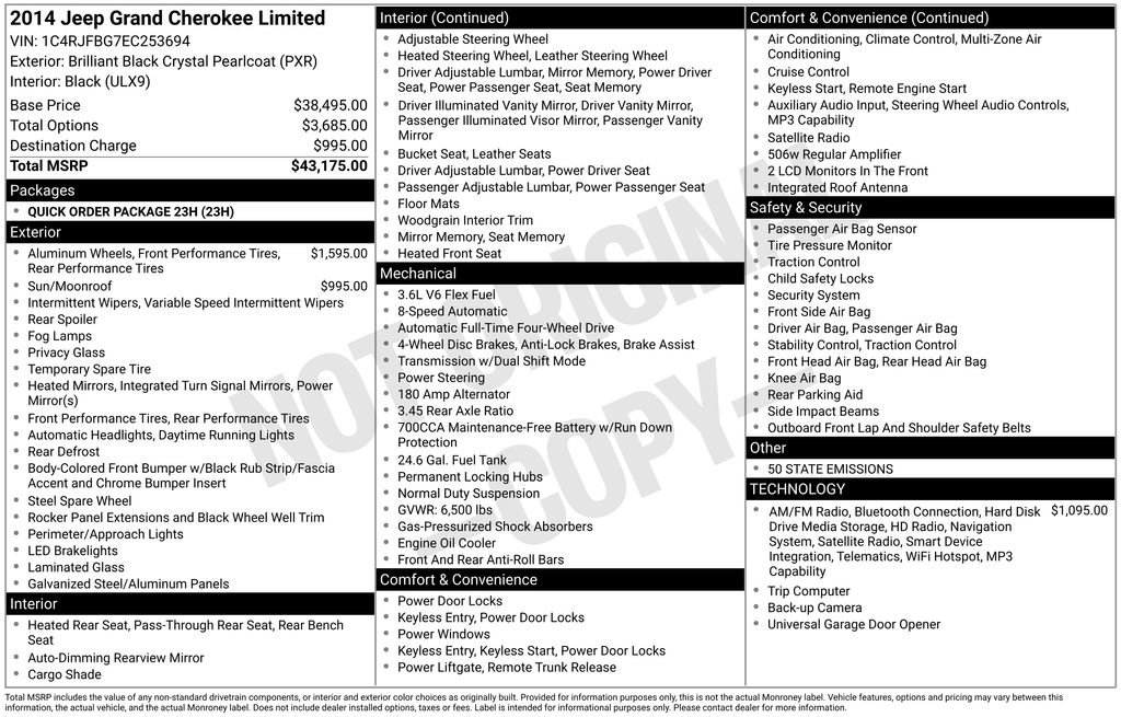 Used 2014 Jeep Grand Cherokee Limited AWD/4WD image 31