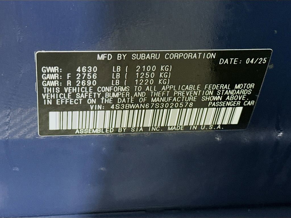 Used 2025 Subaru Legacy Limited AWD/4WD image 38