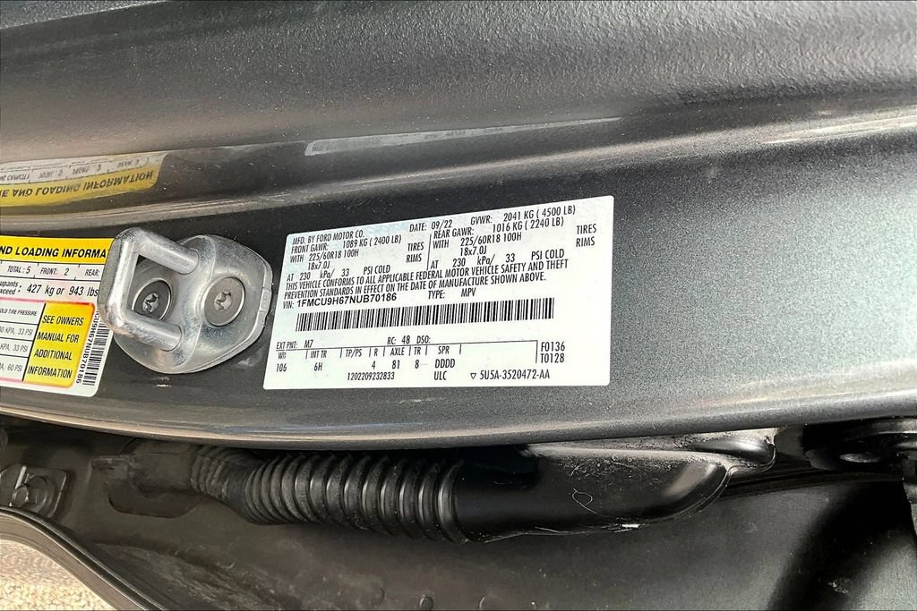 Certified 2022 Ford Escape SEL AWD/4WD image 20