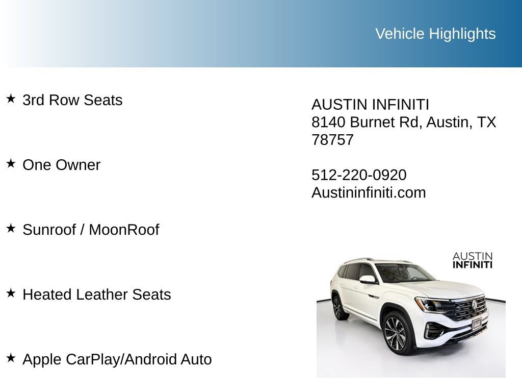 Used 2025 Volkswagen Atlas SEL Premium R-Line AWD/4WD image 9