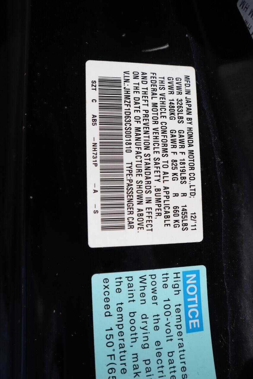 Used 2012 Honda CR-Z EX image 46