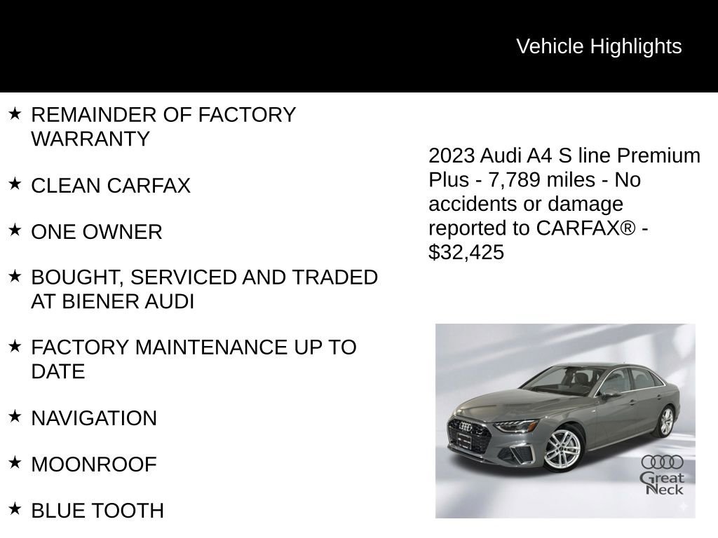 Used 2023 Audi A4 2.0T Premium Plus w/ Premium Plus Package image 9