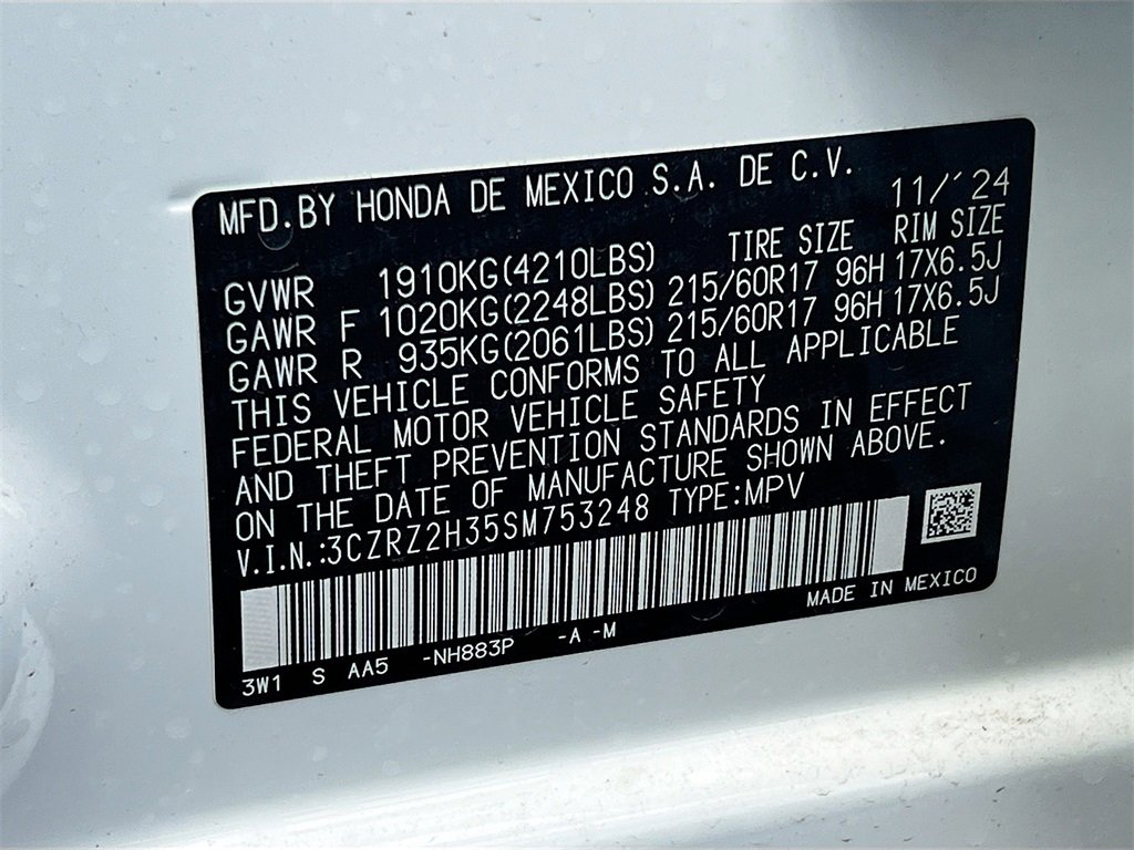 New 2025 Honda HR-V LX image 32