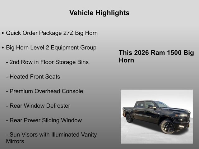New 2026 RAM 1500 Big Horn/Lone Star image 5