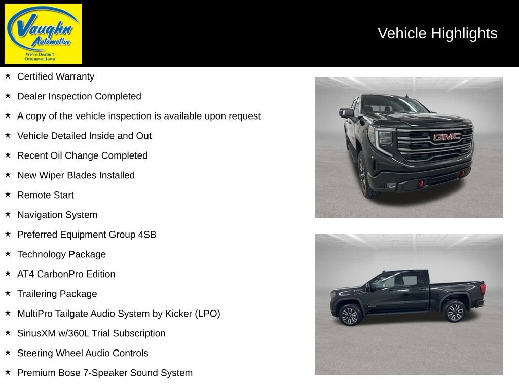 Used 2025 GMC Sierra 1500 AT4 w/ AT4 Premium Package AWD/4WD image 2