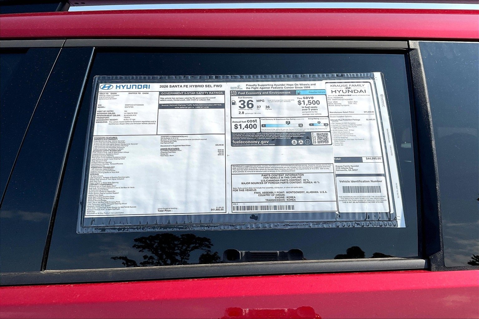 New 2026 Hyundai Santa Fe SEL image 14